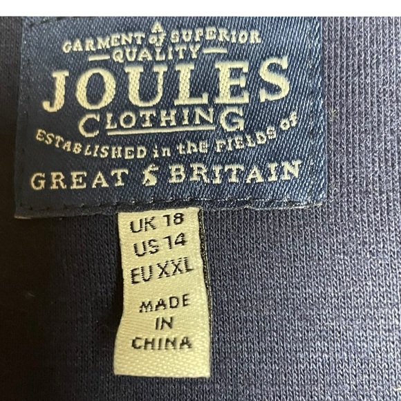 Joules Made In England WMNS Navy Blue 1 Button Business Blazer Jacket Sz US 14 - Picture 11 of 13